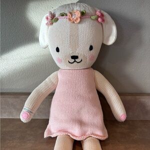 20 “ Cuddle + Kind Charlotte the Dog Knitt Doll - Soft Kids Collectable Toy